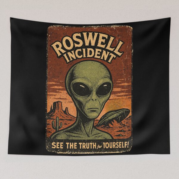 Item preview, Retro UFO Roswell Incident designed and sold by Youmytype.