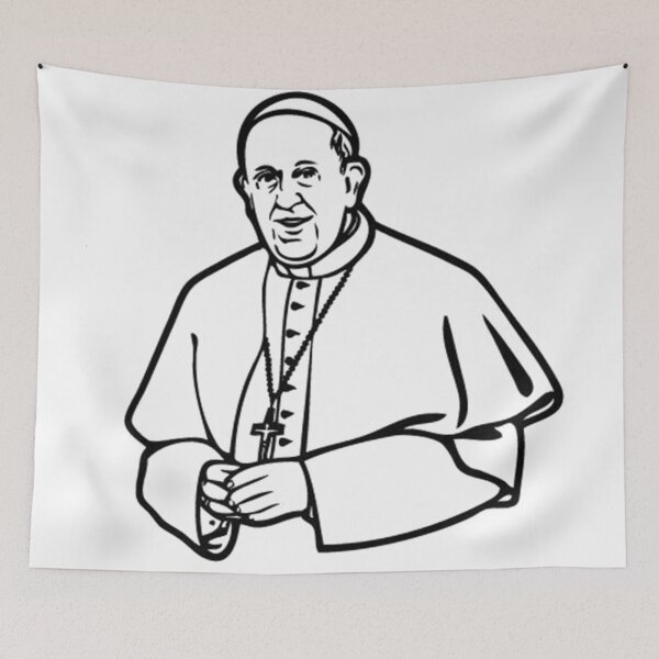 Item preview, papa francesco disegno designed and sold by FractiousTank.