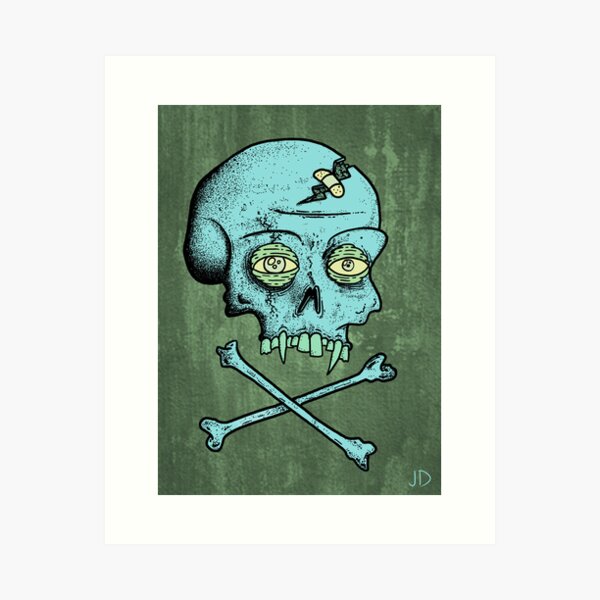 Skull and Crossbones Art Print