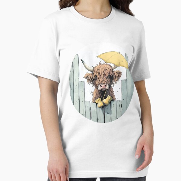 Item preview, Rainy day highland cattle designed and sold by YuumisDesign.
