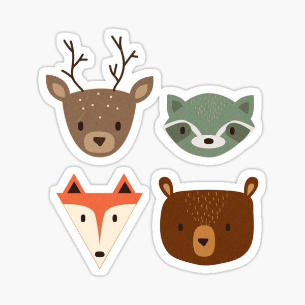 Woodland Creatures Sticker