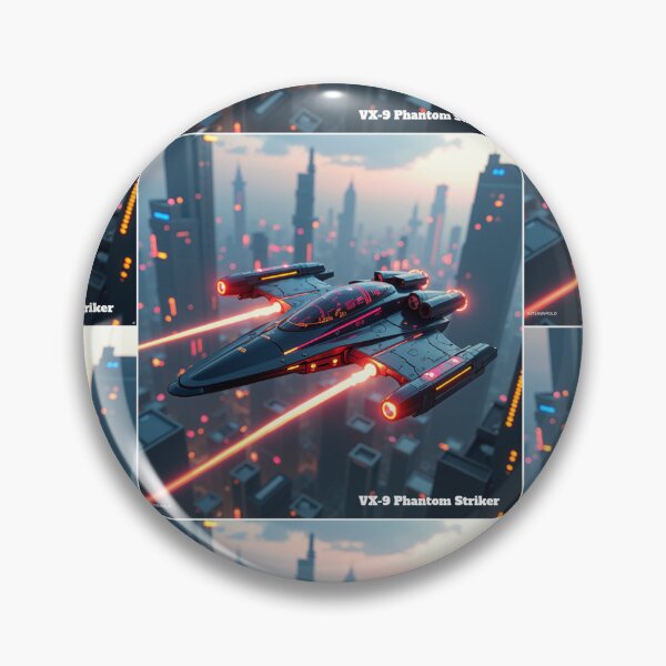 Item preview, VX-9 Phantom Striker – Futuristic Cyberpunk Jet designed and sold by nhk999.