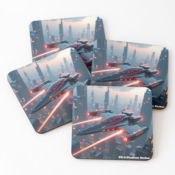 Item preview, VX-9 Phantom Striker – Futuristic Cyberpunk Jet designed and sold by nhk999.
