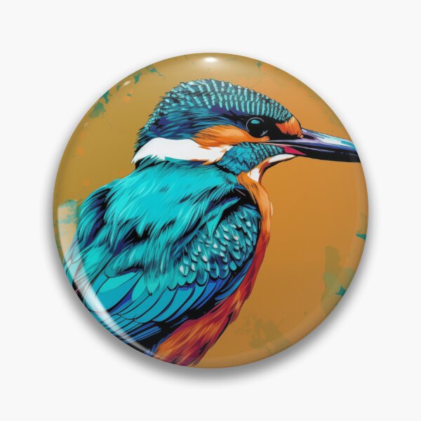 Artikelvorschau, Kingfisher Popart entworfen und verkauft von RedHandedOD.