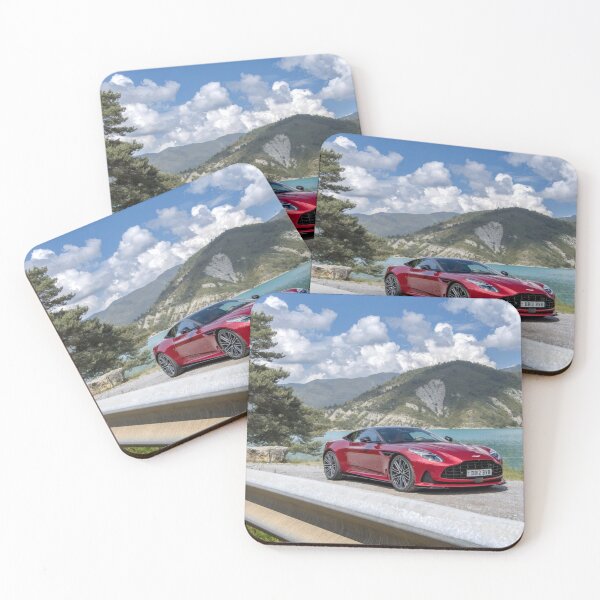 Item preview, Aston Martin DB12 2024 – Red | Premium Photo Poster V designed and sold by AutoPopStudio.