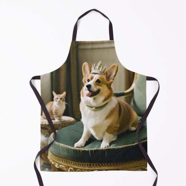 Item preview, Royal Pets, Queen Elizabeths Corgi Dog & British Short hair cat designed and sold by PurrfectionMeow.