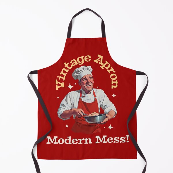 Item preview, Vintage Apron, Modern Mess! Vintage Cooking designed and sold by The Sun Brings Light.