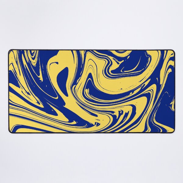 Item preview, Marbled Texture (blue + yellow) designed and sold by quinnhopp.