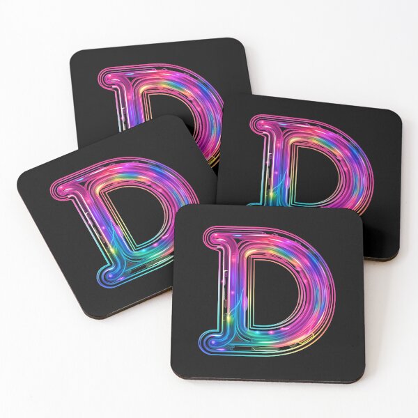 Item preview, Neon Letter D designed and sold by BNikiDesigns.