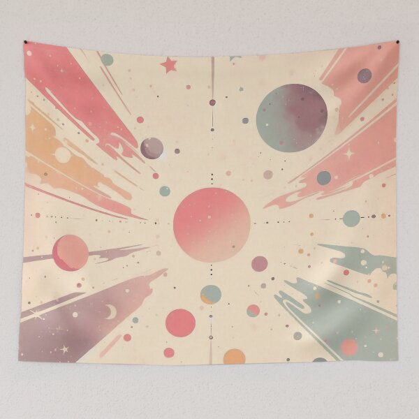 Item preview, Stellar Bloom: Pastel Bursts & Cosmic Orbits designed and sold by 123Rainbow.