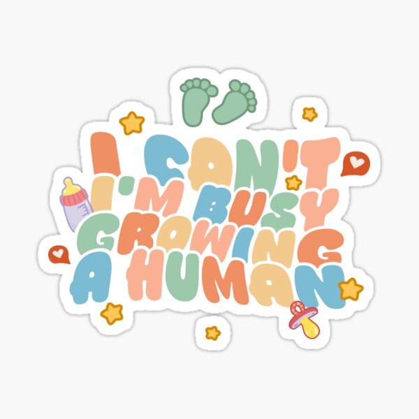 Item preview, Funny Pregnancy Quote – “I’m Busy Growing a Human designed and sold by KeepitSimple1.