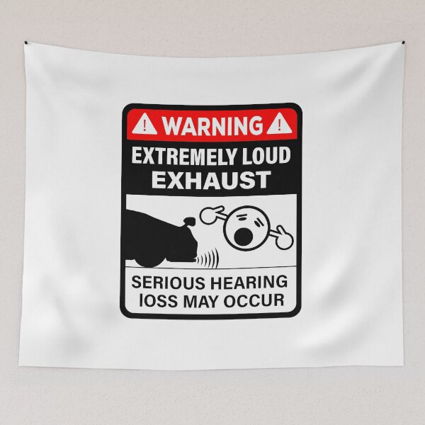 Item preview, Warning Extremely Loud Exhaust designed and sold by ElseWorldDesign.