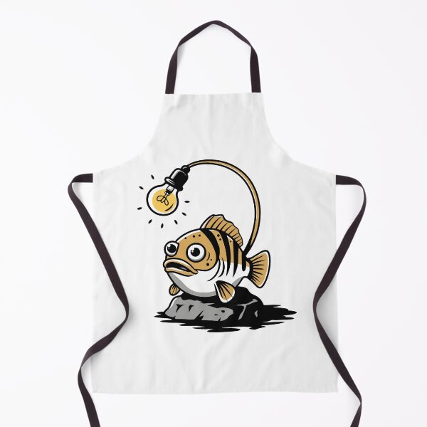 Item preview, Funny Anglerfish Cartoon with Lightbulb designed and sold by WildlifeInc.