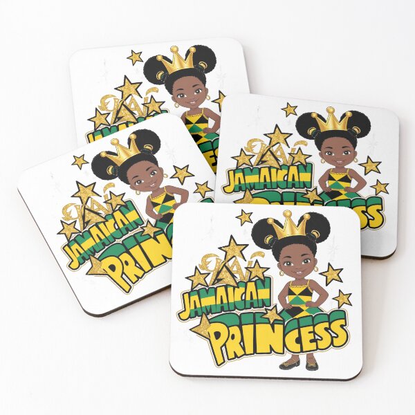 Item preview, Jamaican Princess Cute Afro Girl Crown Black Girl designed and sold by ArtFromBeyond.