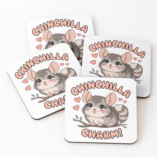 Item preview, Cute Chinchilla Charm designed and sold by WildlifeInc.