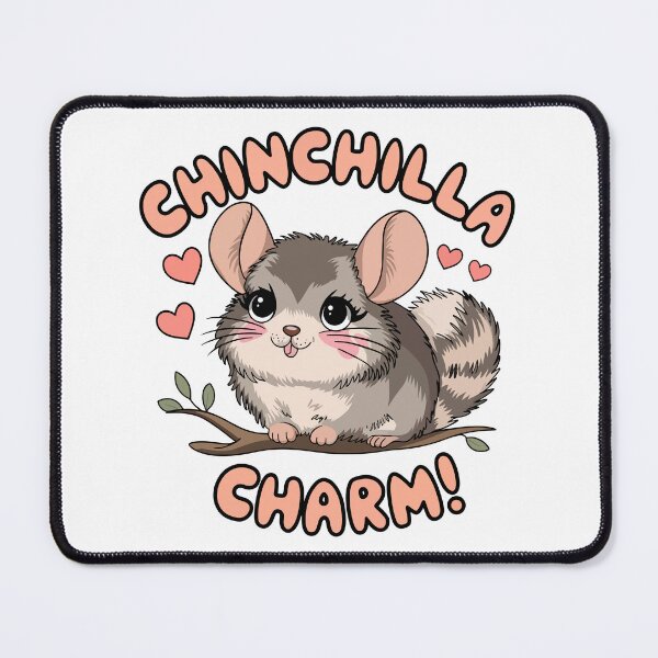 Item preview, Cute Chinchilla Charm designed and sold by WildlifeInc.