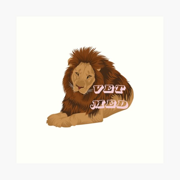 Item preview, African Lion Vet Med Sticker designed and sold by WildSideVetTech.