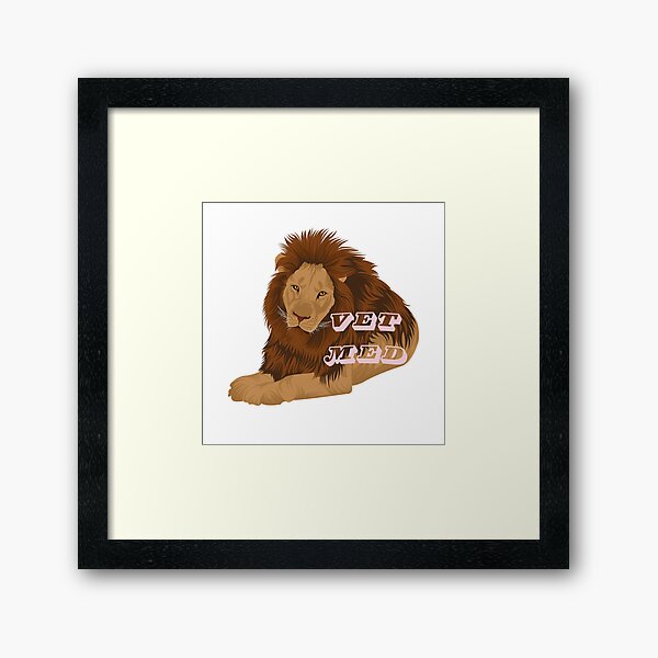 Item preview, African Lion Vet Med Sticker designed and sold by WildSideVetTech.