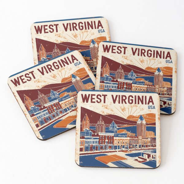 Item preview, West Virginia 1950s USA Vintage Retro Tourism  designed and sold by TravelersGems.