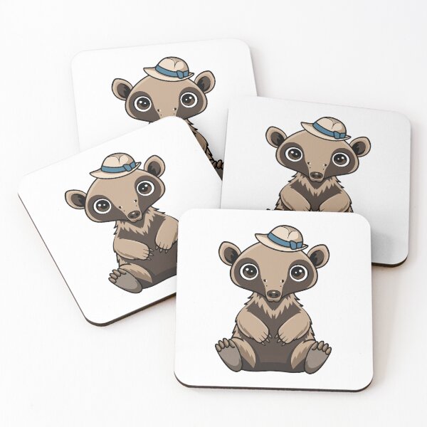 Item preview, Cute Coati Cartoon with Fedora Hat designed and sold by WildlifeInc.