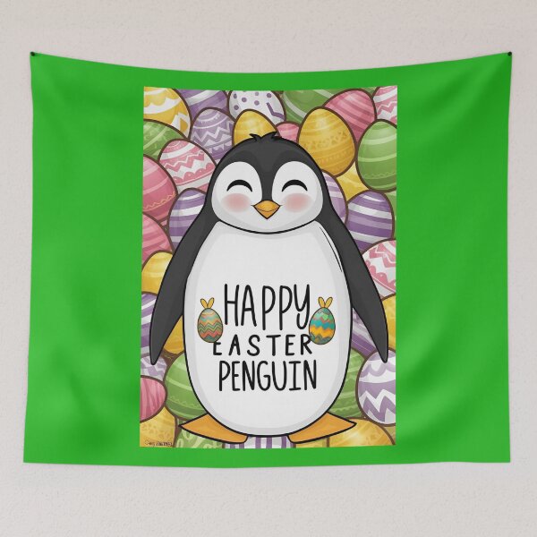 Item preview, Happy EASTER PENGUIN, Happy Easter Penguin, Happy Easter, Penguin, designed and sold by GOLDENGARDENART.