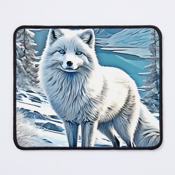 Item preview, Blue-Eyed Fox Scene Design designed and sold by Health And Fitness Posts e-Store.