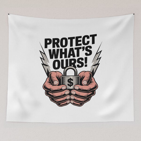 Item preview, Hands off our rights, social security, healthcare, protect what's ours designed and sold by The Parallel X.