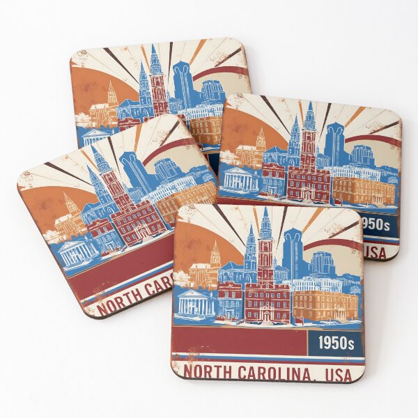 Item preview, North Carolina 1950s USA Vintage Retro Tourism  designed and sold by TravelersGems.