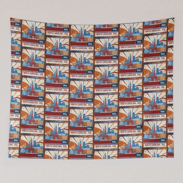 Item preview, North Carolina 1950s USA Vintage Retro Tourism  designed and sold by TravelersGems.