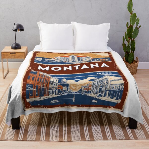 Item preview, Montana USA Vintage Poster Tourism designed and sold by TravelersGems.