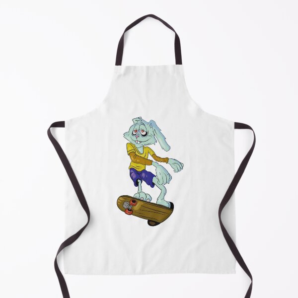 Item preview, Grey rabbit skater calm on skateboard designed and sold by Joncasmiart.