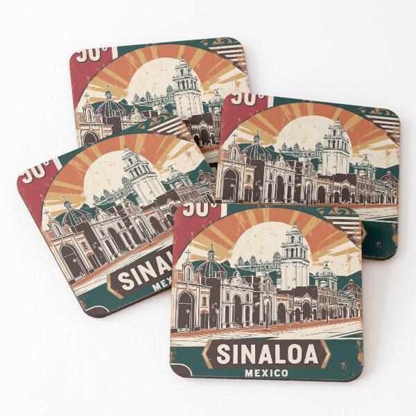 Item preview, Sinaloa Mexico 1950s Vintage Travel Tourism Poster designed and sold by TravelersGems.