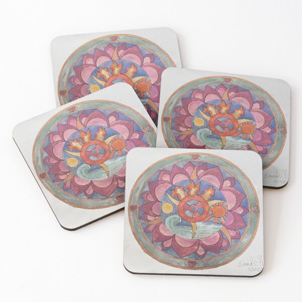 Item preview, Prayer Mandala with Lotus and wheel of life designed and sold by David Ulm.