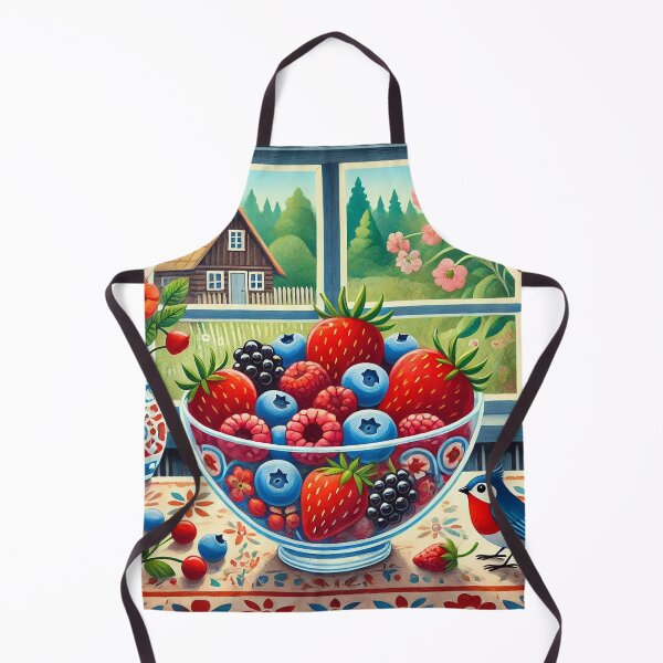 Item preview, Fresh Berries in a Glass Bowl designed and sold by ALW951.