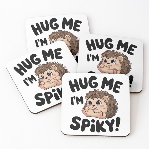 Item preview, Cute Hedgehog Hug Me Spiky Design designed and sold by WildlifeInc.
