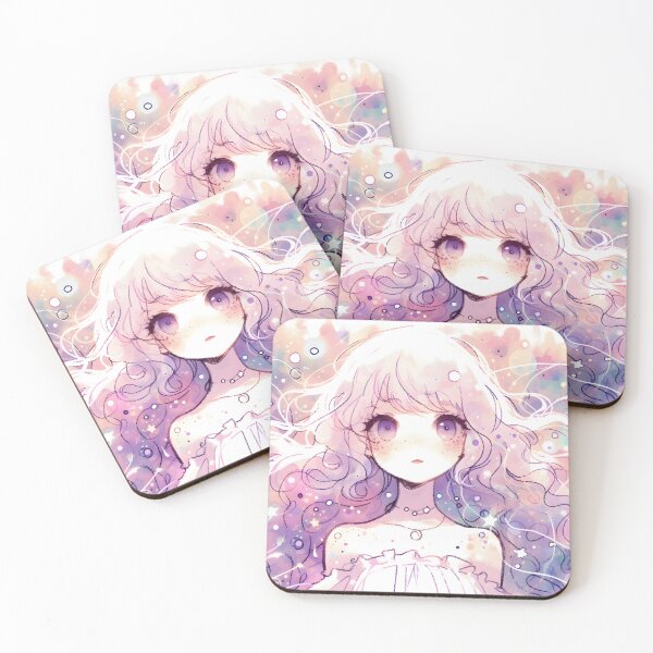 Item preview, Stardust Gaze: Pastel Portrait with Celestial Details designed and sold by 123Rainbow.
