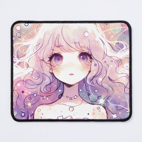 Item preview, Stardust Gaze: Pastel Portrait with Celestial Details designed and sold by 123Rainbow.