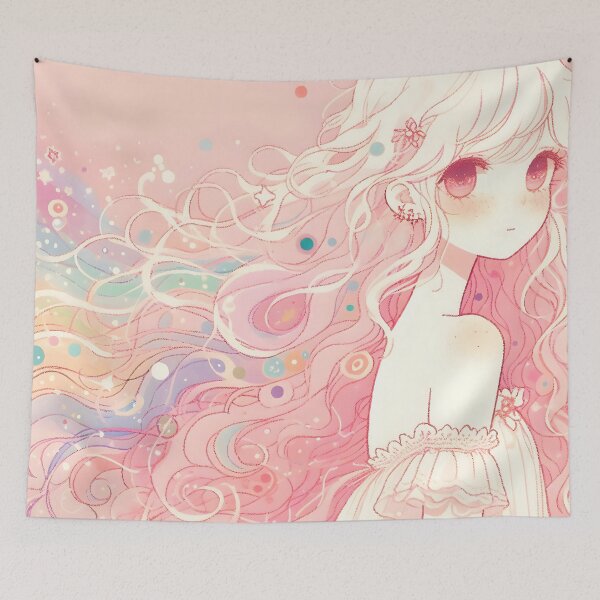 Item preview, Rainbow Whispers: Pastel Portrait with Whimsical Accents designed and sold by 123Rainbow.