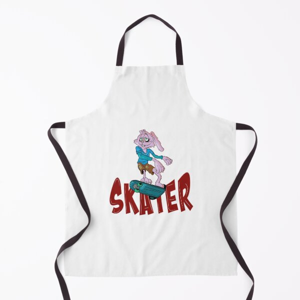 Item preview, Pink bunny with red skater word on skateboard designed and sold by Joncasmiart.