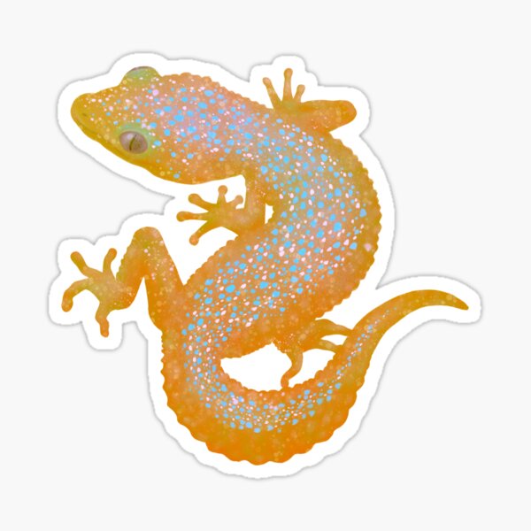 Item preview, Orange sticky gecko  designed and sold by EmpressDestiny.