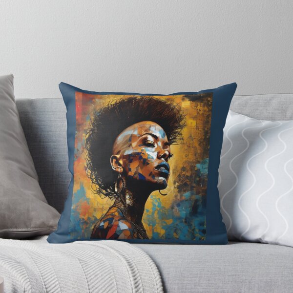 Item preview, Retrato Poderoso: La Mirada Feroz de la Piel en Vibras Rockeras designed and sold by Artisticanvas.