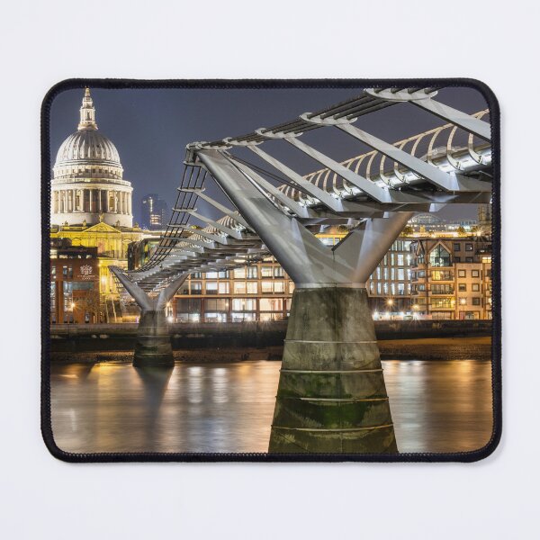 Item preview, Millennium Bridge at Night Facing St Paul’s Cathedral, London designed and sold by Shafiq Khan.