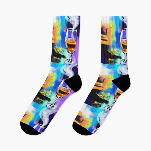 Item preview, Whiskey and Cigar Lounge Indulgence - Vibrant Abstract Composition with Dynamic Smoke and Bold Colors designed and sold by OlfactoART Studio.