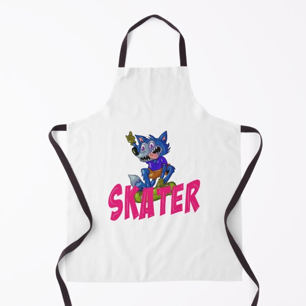 Item preview, Cool blue wolf skater on skateboard with letters designed and sold by Joncasmiart.