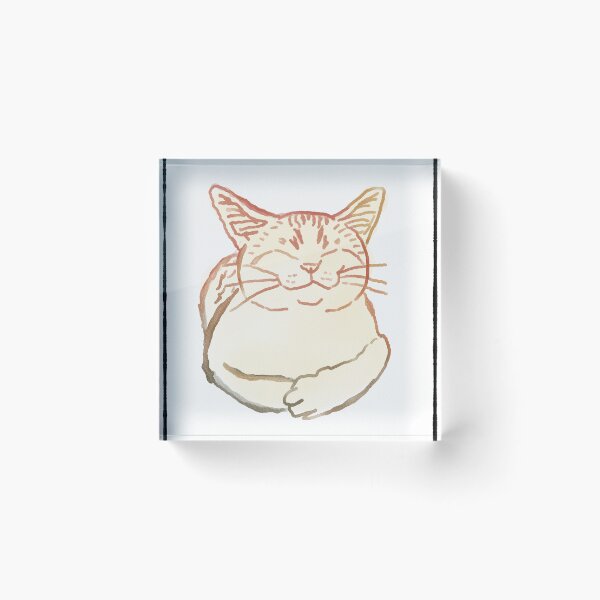 Item preview, Orange Cat - Happy Cat - Rainbow Cat painting - Orange Cat Lover designed and sold by DreamersPlan.