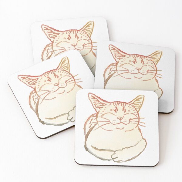 Item preview, Orange Cat - Happy Cat - Rainbow Cat painting - Orange Cat Lover designed and sold by DreamersPlan.