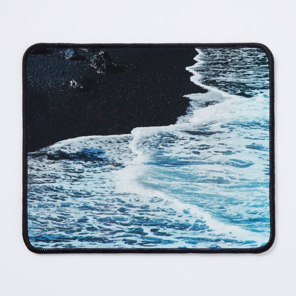 Item preview, Black Sand Tropical Beach With Foamy Ocean Surf designed and sold by DEC02.