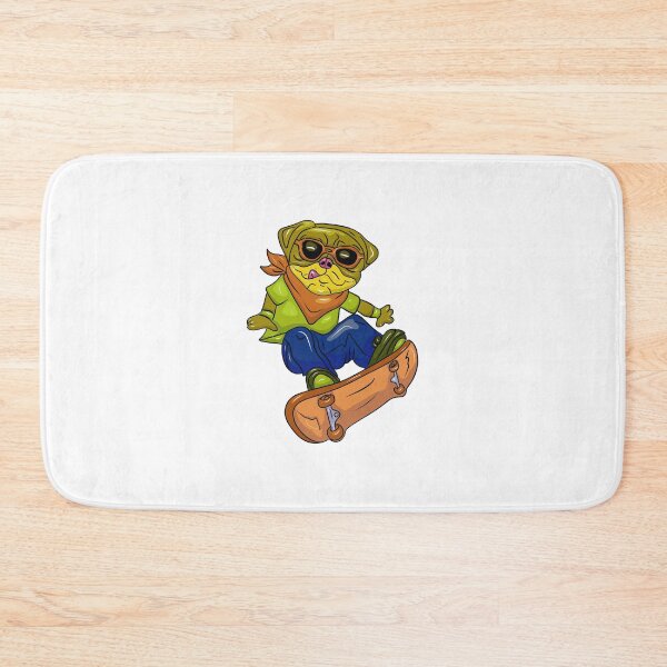 Item preview, Cool happy skateboarder bulldog on skateboard color variation designed and sold by Joncasmiart.