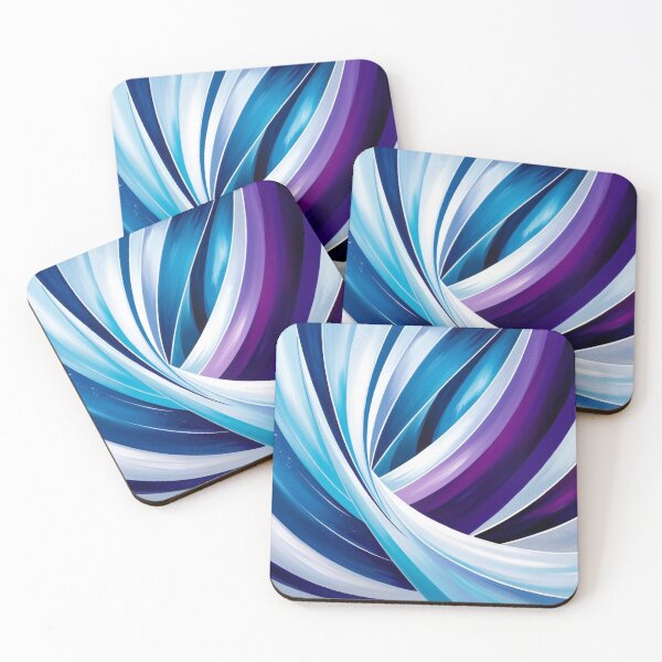 Item preview, Violet Frost Swirl — Bold Abstract in Winter Blues & Purples designed and sold by Harmonic_Layers.
