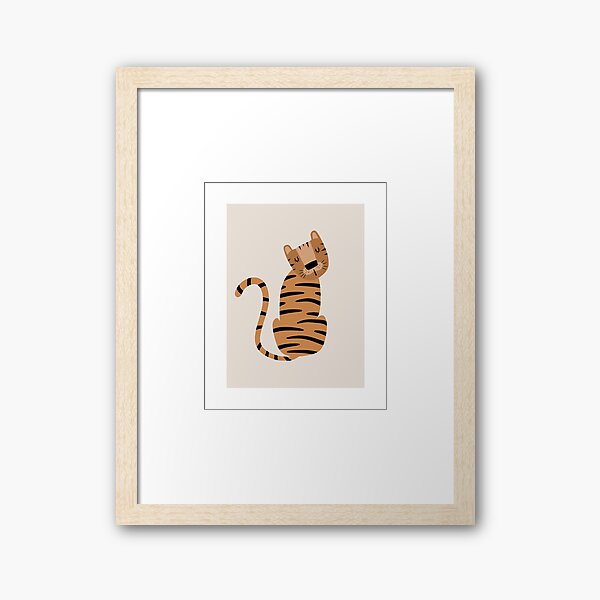 Aperçu de l'œuvre Impression d'art Tigre, Décoration murale pour chambre d'enfant, Impressions Safari pour chambre d'enfant, Décoration neutre pour chambre d'enfant, Art par Synplus créée et vendue par synplus.